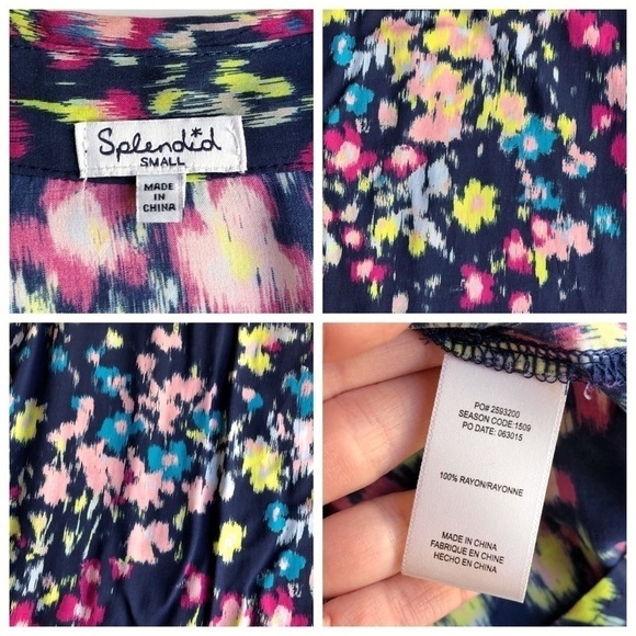 Splendid Floral Ikat Print Top - Picture 9 of 9